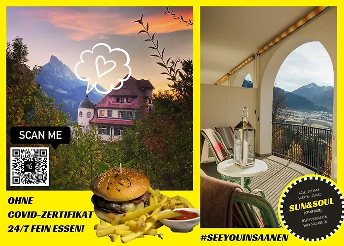 Hotell The Sun&soul Panorama Pop-up Solsana Saanen